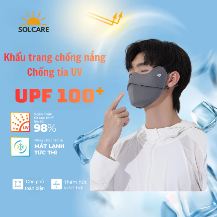 Khẩu Trang Chống Tia UV, Khẩu Trang Chống Nắng Hàng Chính Hãng ENAIDE Phụ Kiên Chống Nắng Cao Cấp