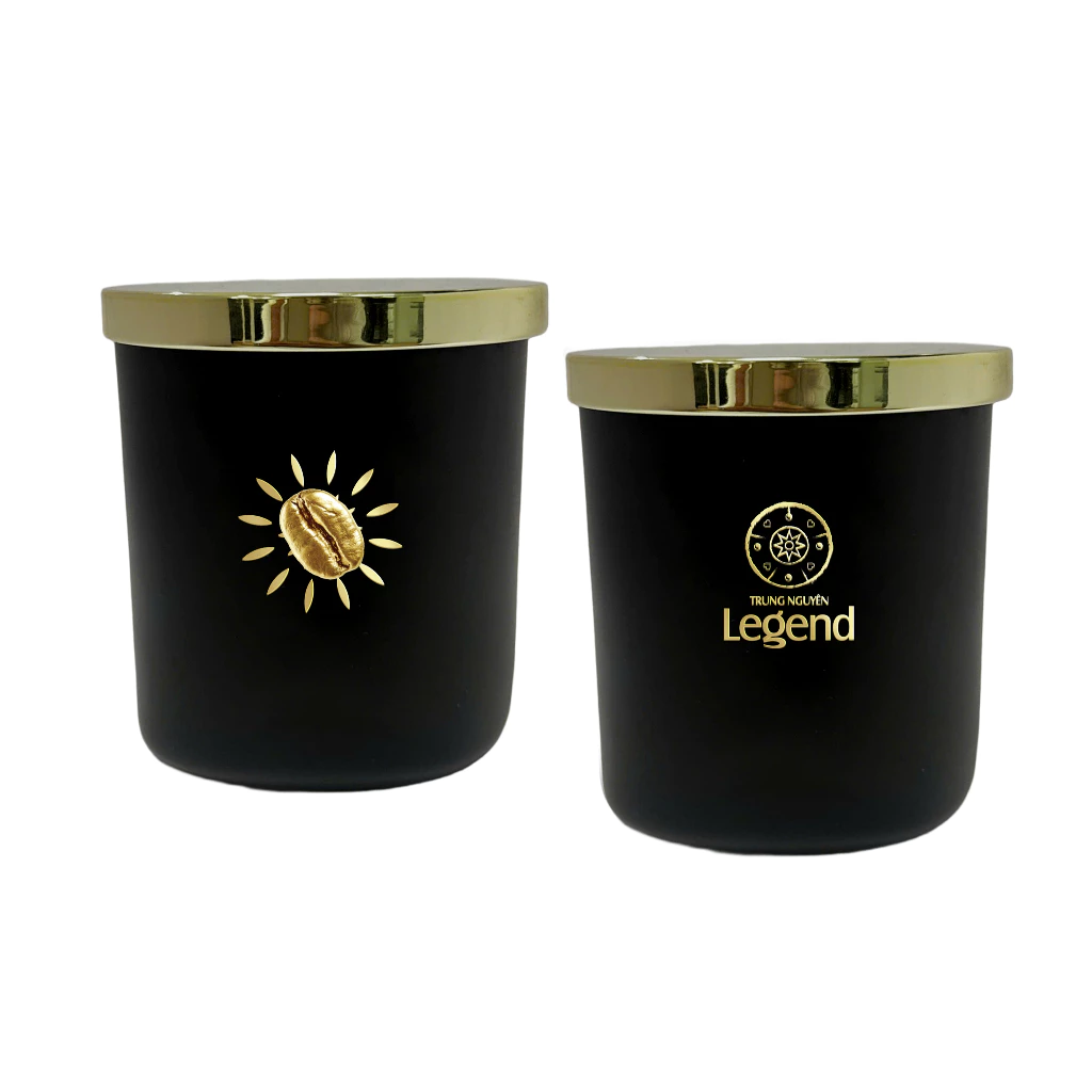 Trung Nguyên Legend - Nến thơm Cà phê 6oz logo Hạt Cà Phê - Hũ 170g