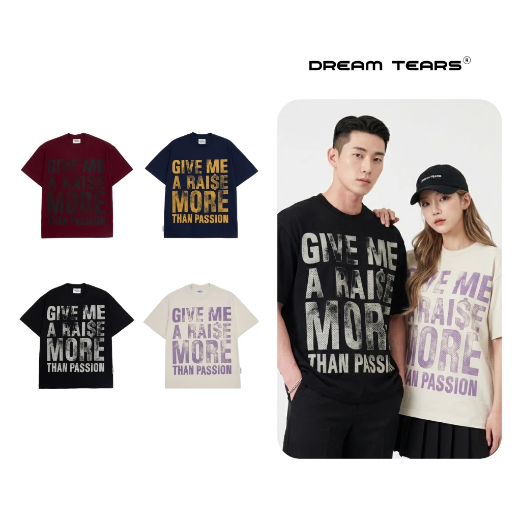 Áo Thun Nam Nữ Dream Tears GIVEME , Chất Vải Cotton 250Gsm Thoáng Mát Sang Trọng AP46