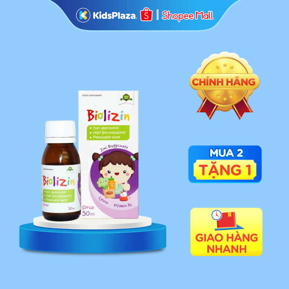 [M2] - Kẽm Biolizin Amin 50ml chính hãng cho bé trên 3 tháng tuổi