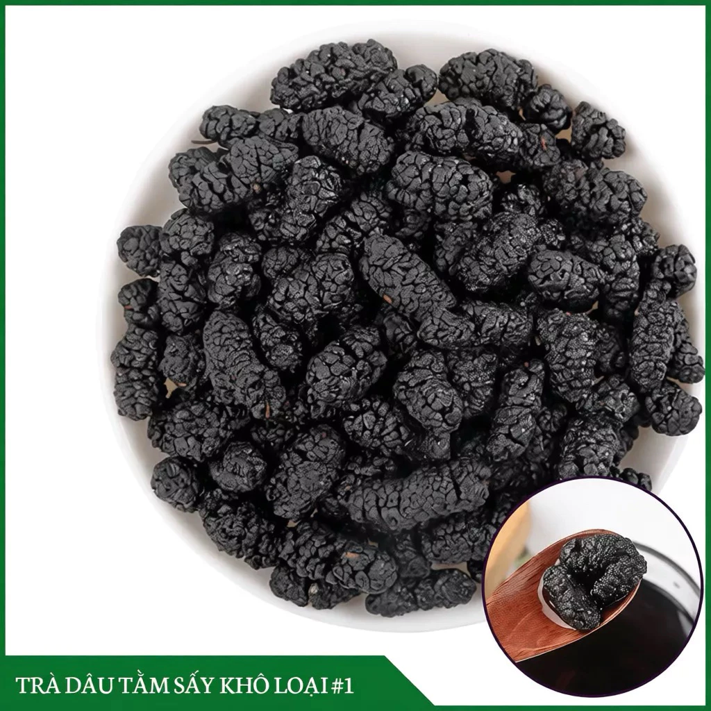 Dâu Tằm Sấy Nguyên Quả 500g ( Sấy Lạnh)-Dâu Tằm Sấy Khô Pha Trà Chua Ngọt tự Nhiên