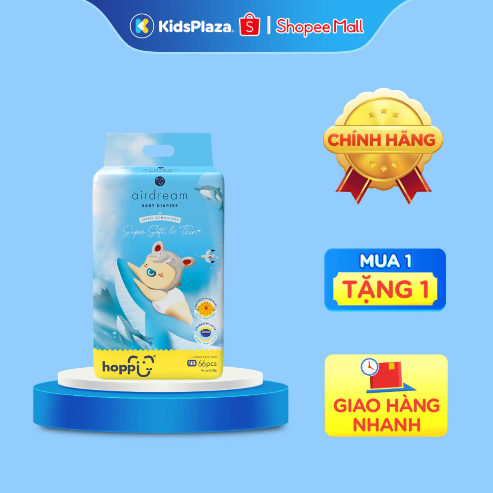 Bỉm - Tã mùa hè Hoppi Airdream cao cấp ( đủ mọi size cho bé )
