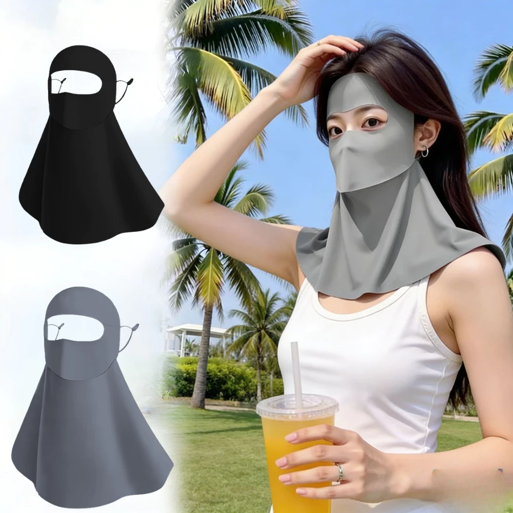 Khẩu Trang Chống Nắng Full Mặt Dài Chống UV TORO Chất Liệu Lụa Băng Mịn Mát, Thoáng Khí