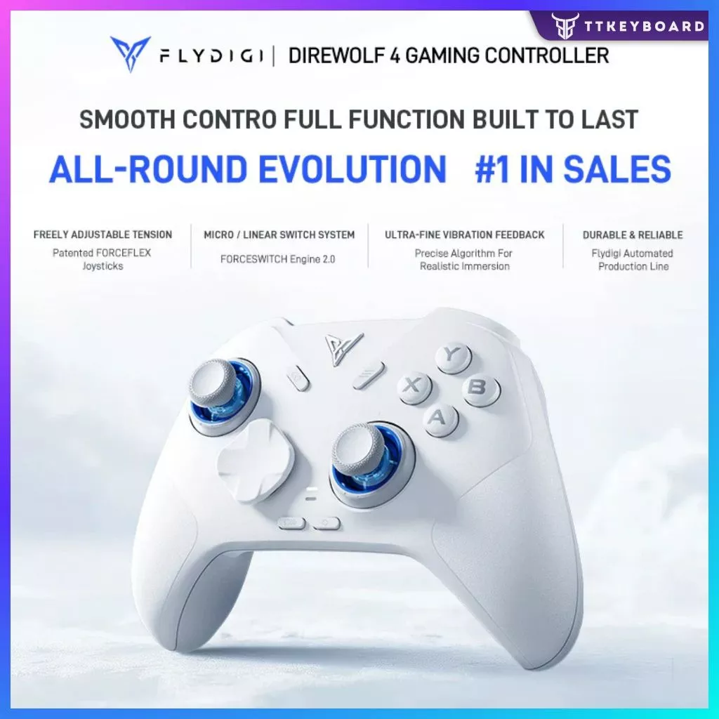 [Hỏa Tốc] Tay Cầm Flydigi DireWolf 4, Dpad Và Joystick  Nâng Cấp, Có Macro, Nâng Cấp Rung Báng Mạnh