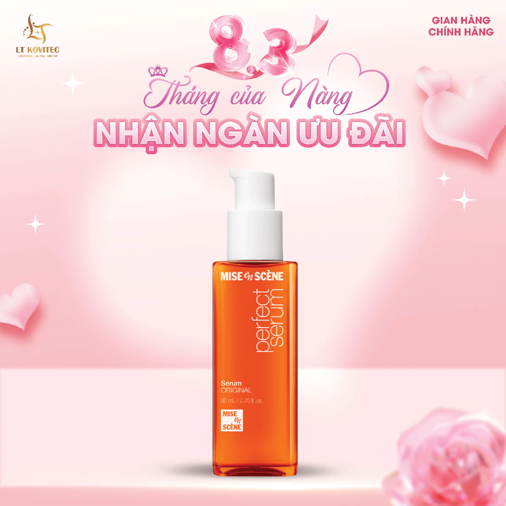 Tinh chất dưỡng tóc mise en scène Perfect Serum Original 80ml phục hồi hư tổn cho mọi loại tóc