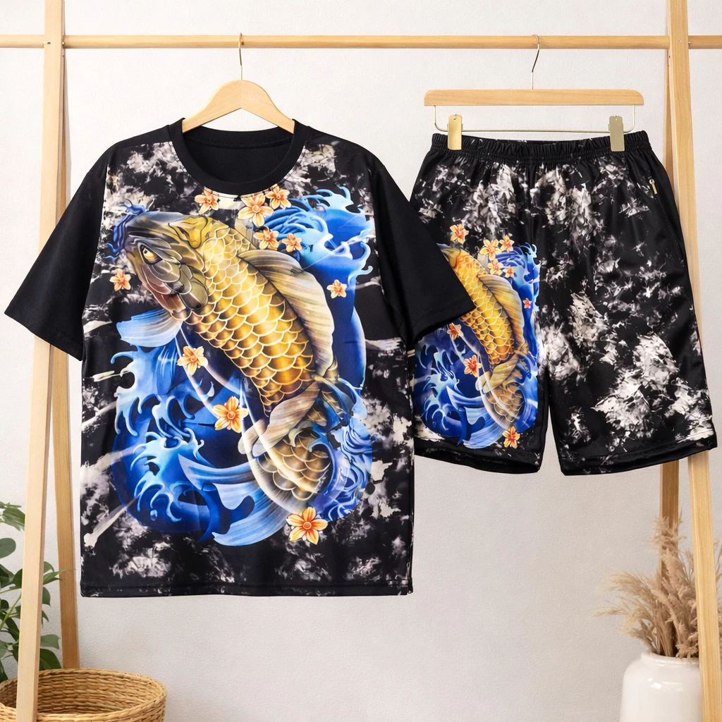 Đồ Bộ Quần Áo Nam 33Kg-123Kg Bigsize Thể Thao  Ngắn Tay Chất Thun Co Giãn kiểu Hàn Quốc chạy bộ, chơi cầu lông mặc