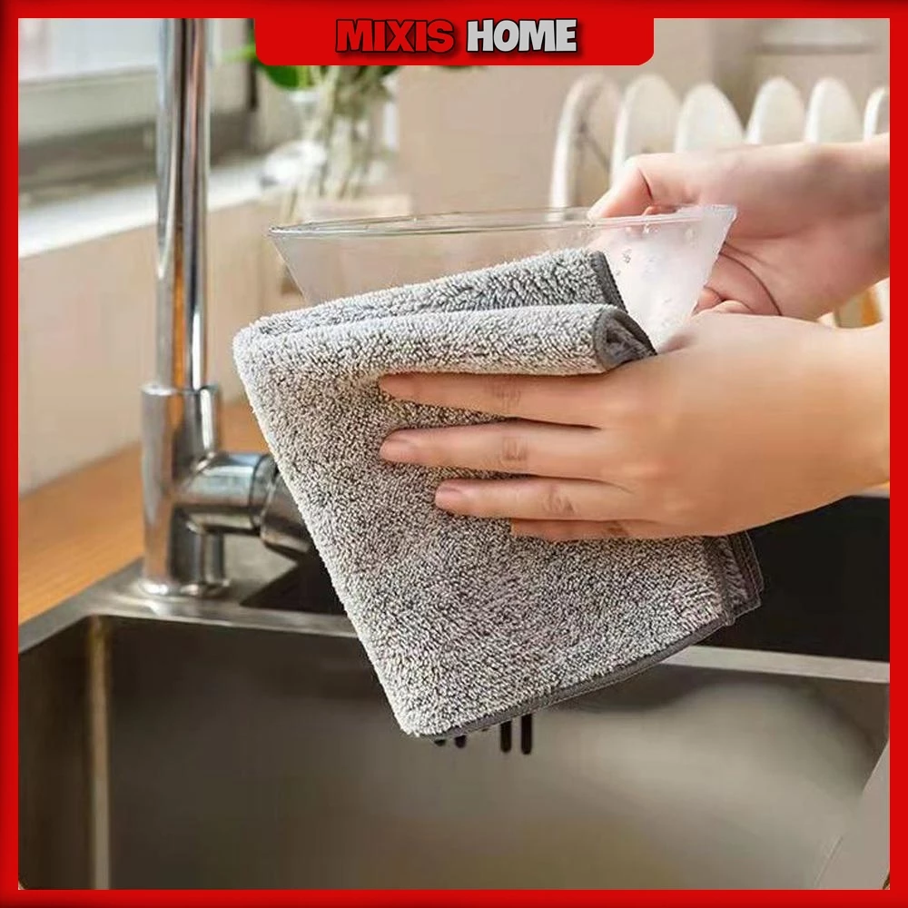 Set Khăn Lau Bếp Đa Năng Sợi Than Tre Siêu Thấm Hút Kháng Khuẩn Lau Tay Nhà Bếp - GD255