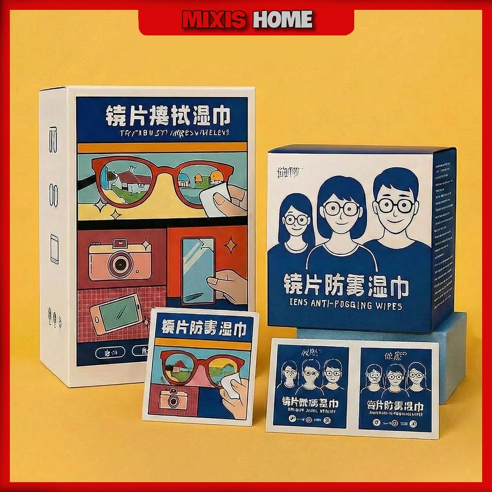 Hộp Khăn Giấy Lau Kính Nano Chống Bám Hơi Nước Chống Mờ Sương Lau Điện Thoại Lens Máy Ảnh - GD251