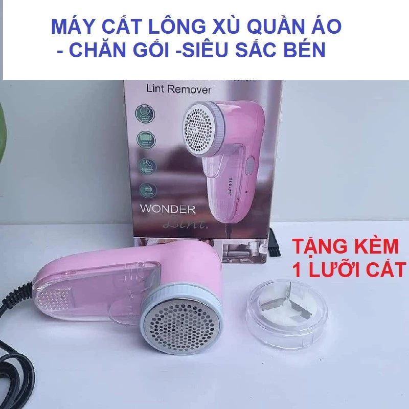 MÁY CẮT LÔNG XÙ QUẦN ÁO , CHĂN GỐI - SIÊU SẮC BÉN {Tặng kèm thêm lưỡi cắt}