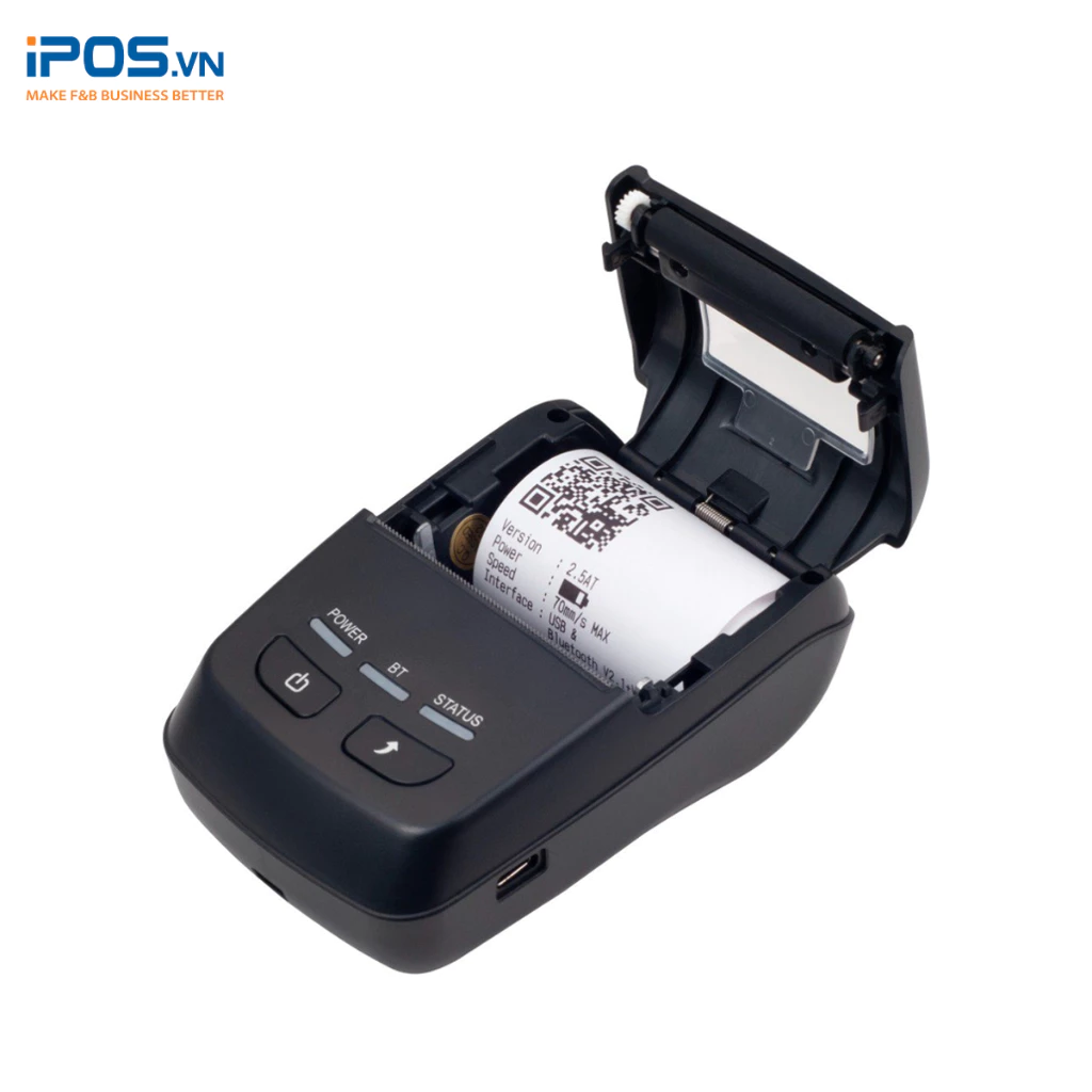 MÁY IN NHIỆT BLUETOOTH iPOS P501A - MÁY IN CHẤT LƯỢNG CAO - MÁY IN BLUETOOTH KẾT NỐI ĐIỆN THOẠI