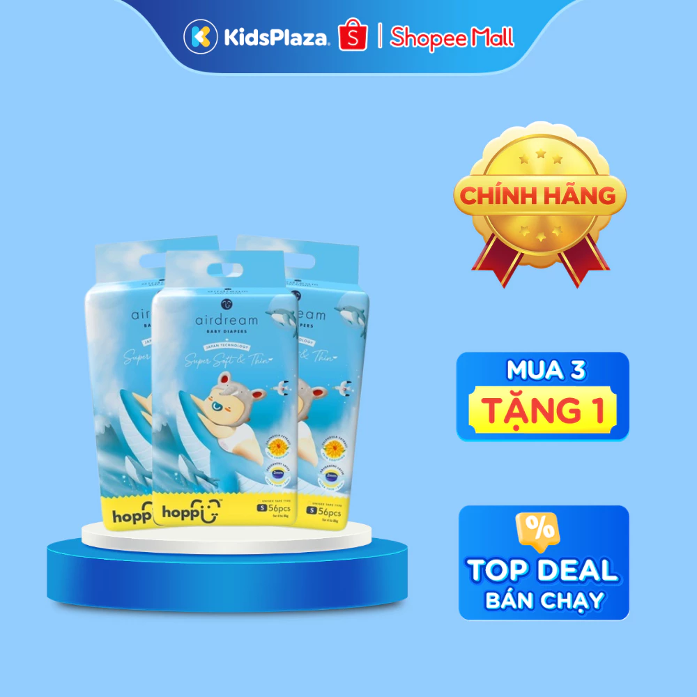 [KB] - Bỉm - Tã mùa hè Hoppi Airdream cao cấp ( đủ mọi size cho bé )
