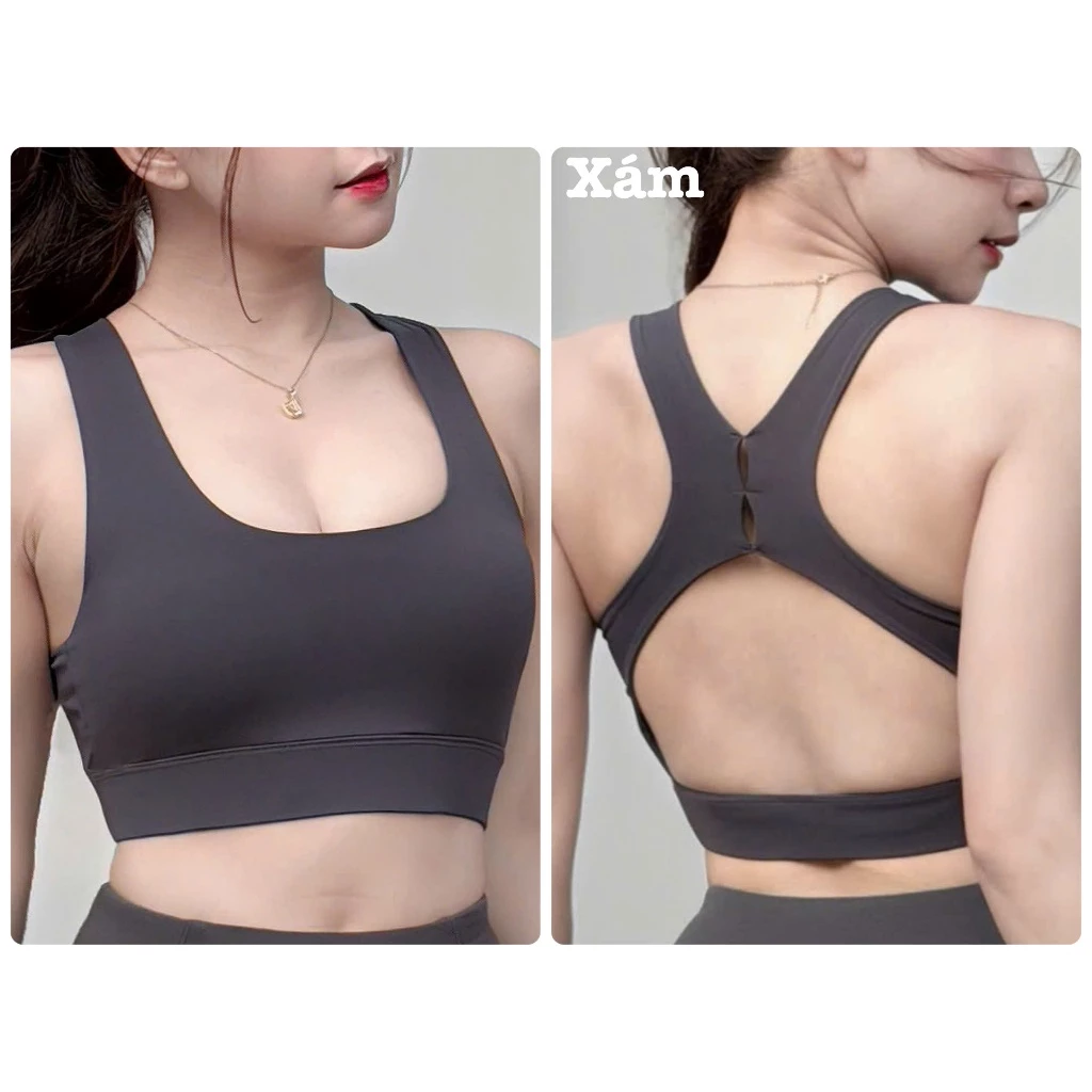 Áo Bra Thể Thao Nữ A10 Khoéc Sau Lưng, Tập Gym, Aerobic, Yoga, Pilates