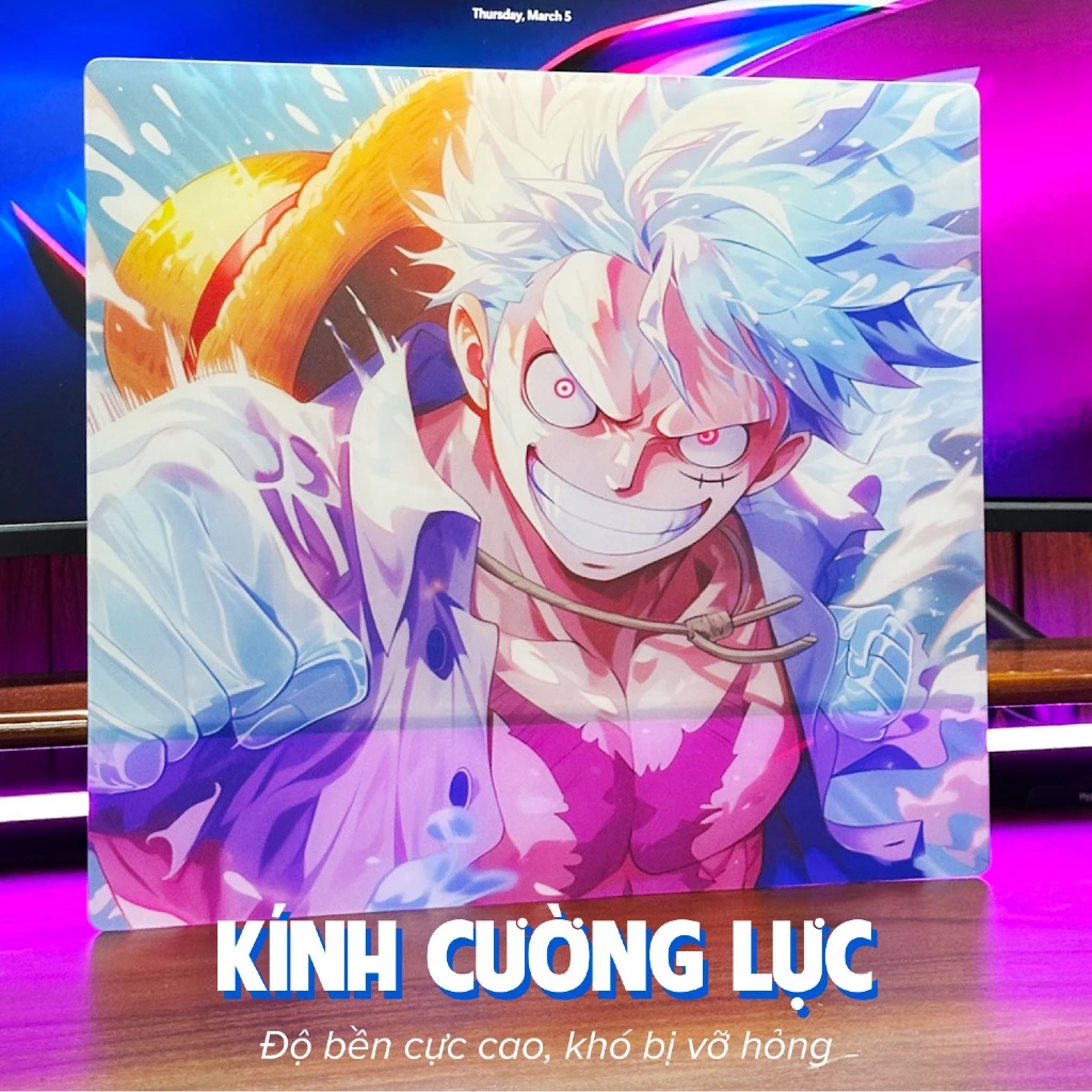 Lót Chuột Kính 45x40cm Cường Lực Cao Cấp – SPACE DESKMAT Siêu Mượt, Chống Trượt chuyên FPS RGB
