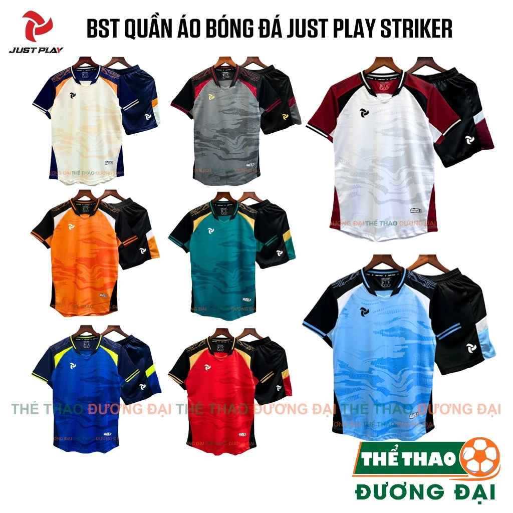 BST Quần Áo Bóng Đá Just Play Striker Thun Mè J-Cool Thoáng Khí Thể Thao Đương Đại