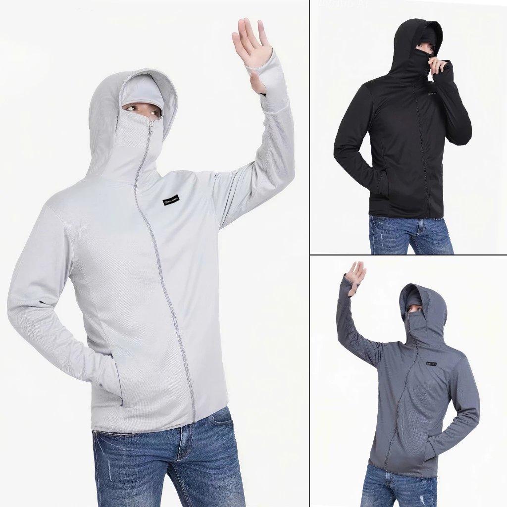 [ Hàng Loại 1 - Áo 2 Lớp ] Áo  Chống Nắng Nam Nữ 2 Lớp Có Che Trán Chất Thông Hơi Co Giãn Thoáng Mát, Chống Tia UV