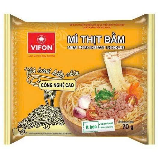 Combo 5 Gói Mì Tươi Vifon Vị Thịt Bằm 70g - VF101