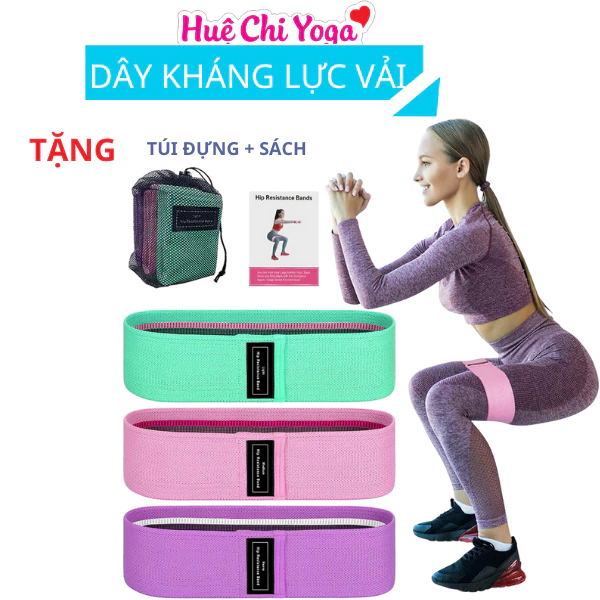 Dây Kháng Lực Vải AOLIKES, Mini Band Tập Chân Mông Tay Chất Liệu Vải Siêu Bền