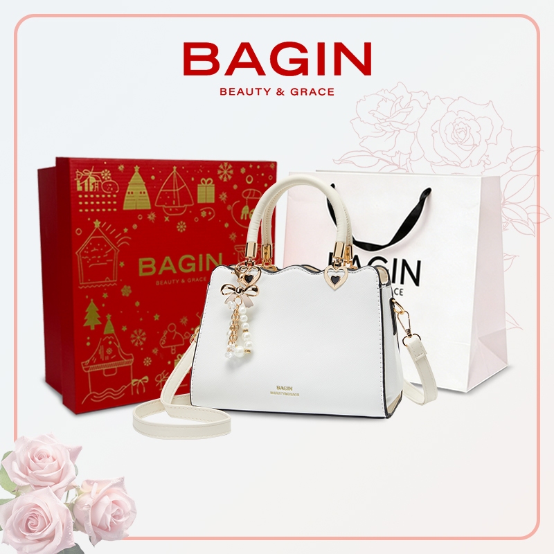 BAGIN Túi Xách Chéo Nữ Da Chống Cao Cấp Trang Trí Vòng Đáo Văn Phòng Thời…