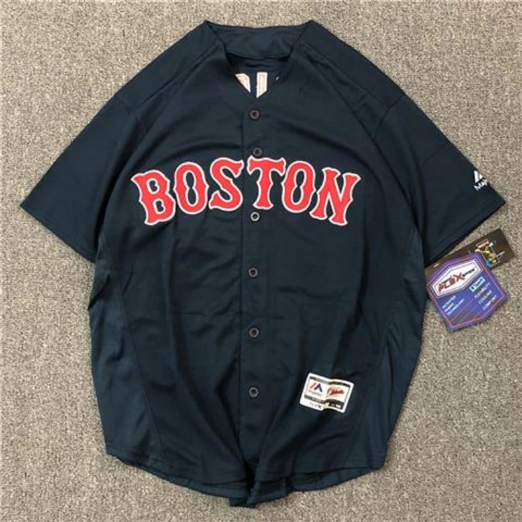 Mlb Bóng Chày Jersey Đồng Phục Bóng Chày Phong Cách Ngắn Cặp Đôi Hip-Hop Phong Cách