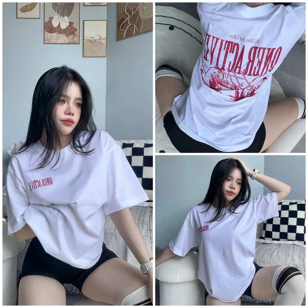 Áo THUN COTTON DÁNG RỘNG IN HÌNH THỜI TRANG Tập Gym-Yoga-Aerobic Gymmy ️( Không kèm quần )️ Hàng nhập khẩu ️