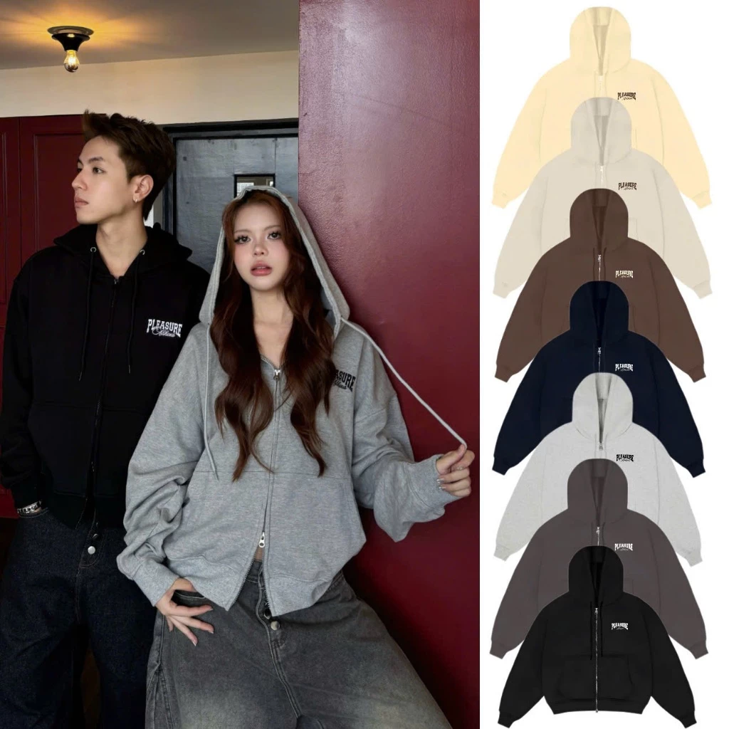 AB HOUSE - ( KHÔNG XÙ LÔNG ) Áo khoác nỉ chân cua form boxy SURE 420GSM thời trang nam nữ