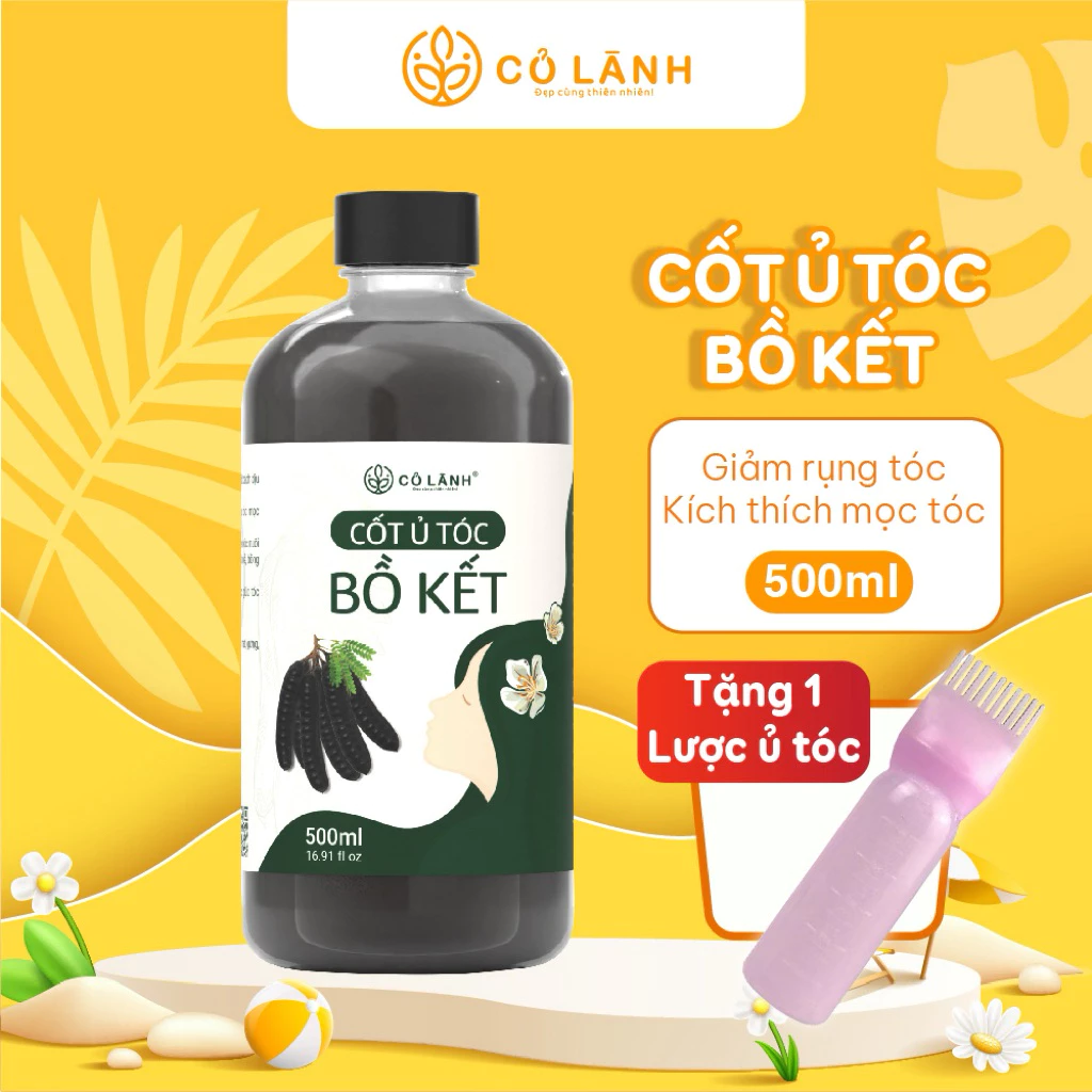 Cỏ Lành - Cốt Bồ Kết Cỏ Lành 500ml Hỗ Trợ Giảm Rụng Tóc Kích Mọc Tóc Giảm Tình Trạng Bết Tóc Nuôi Dưỡng Tóc Chắc Khoẻ