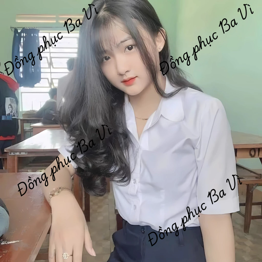 Giá Xưởng Áo Sơ Mi Trắng Học Sinh, Áo Đi Học Cộc Tay, Dài Tay Cho Nam Nữ Đủ Độ Tuổi học sinh