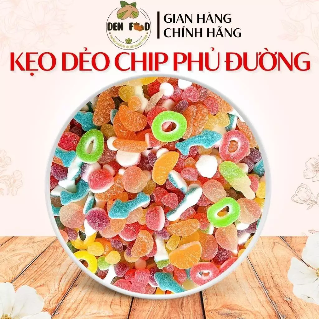 Kẹo Dẻo Chip Chip Phủ Đường Mix Nhiều Vị Thiên Chua - Ăn Vặt Denfood