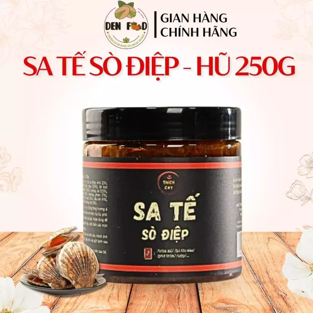 Sa Tế Sò Điệp Thích Cay,Trộn Mì, Hủ Tiếu, Phở, Sốt Cá Viên Chiên, Dùng Để Ướp Thịt Tiện Lợi