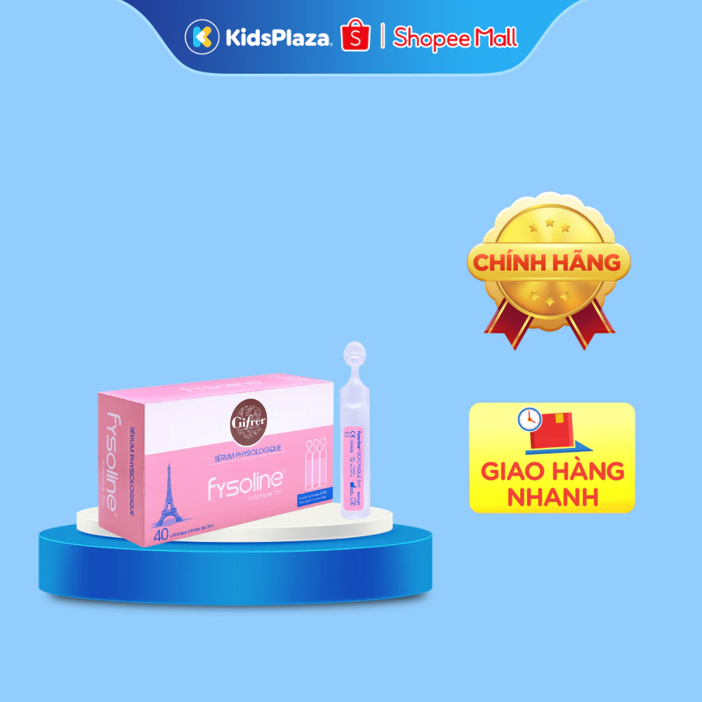 Nước muối sinh lý Fysoline hồng 5ml cho bé