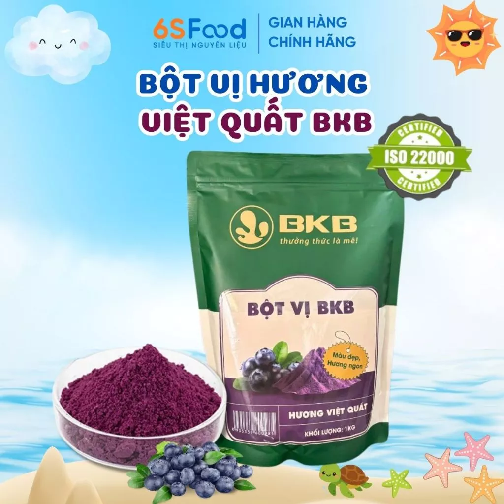 200gr Bột Việt Quất BKB tạo hương tạo vị làm bánh, kẹo nougat làm kem, pha trà sữa,... - Nhà 6SFOOD