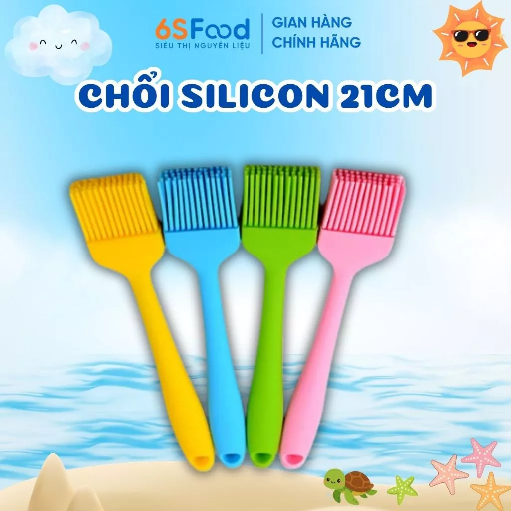 Chổi Quét Dầu/Mặt Bánh Silicon Đúc Liền 28cm, Dụng Cụ Làm Bánh - 6SFOOD