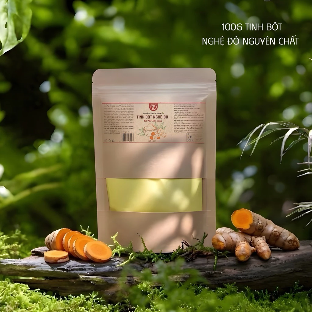Tinh bột nghệ đỏ Thuận Thiên shop 100g