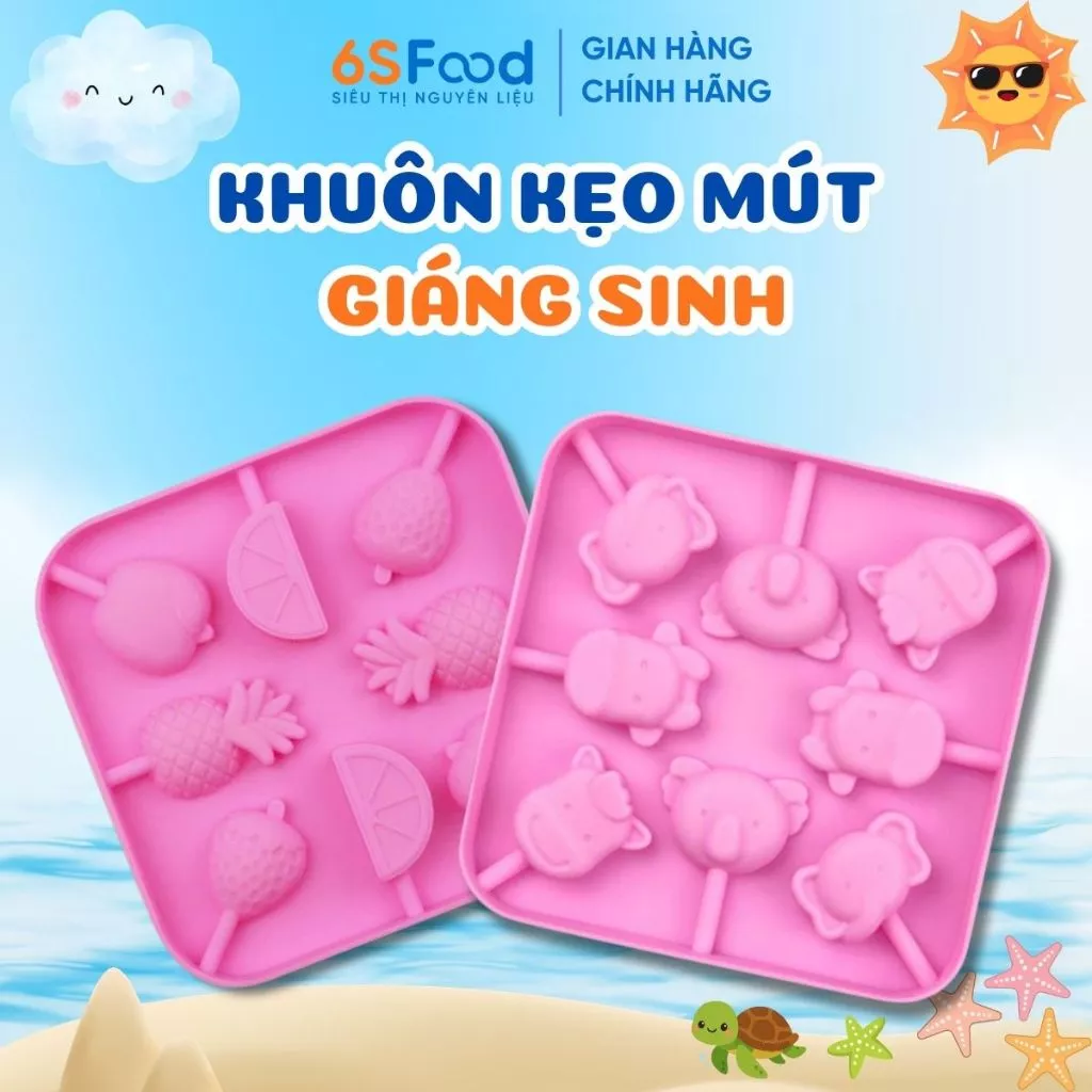 Khuôn Làm Kẹo Mút Silicone - 6SFOOD
