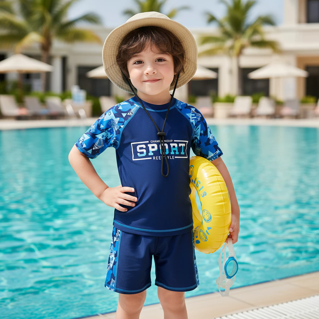 Đồ Bơi Trẻ Em Cho Bé Trai Bé Gái 10-62KG Co Giãn 4 Chiều Nhanh Khô Set Đi Biển Hồ Bơi 1-14 Tuổi bikini Bộ Bơi Sport
