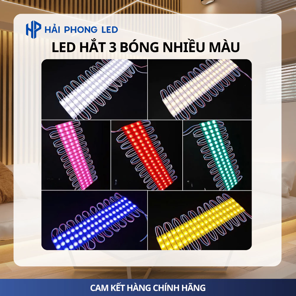 Led hắt 3 bóng mắt lồi chống nước 12V 1.2W có miếng dán sẵn mắt led 6113 siêu sáng led quảng cáo trang trí biển quảng
