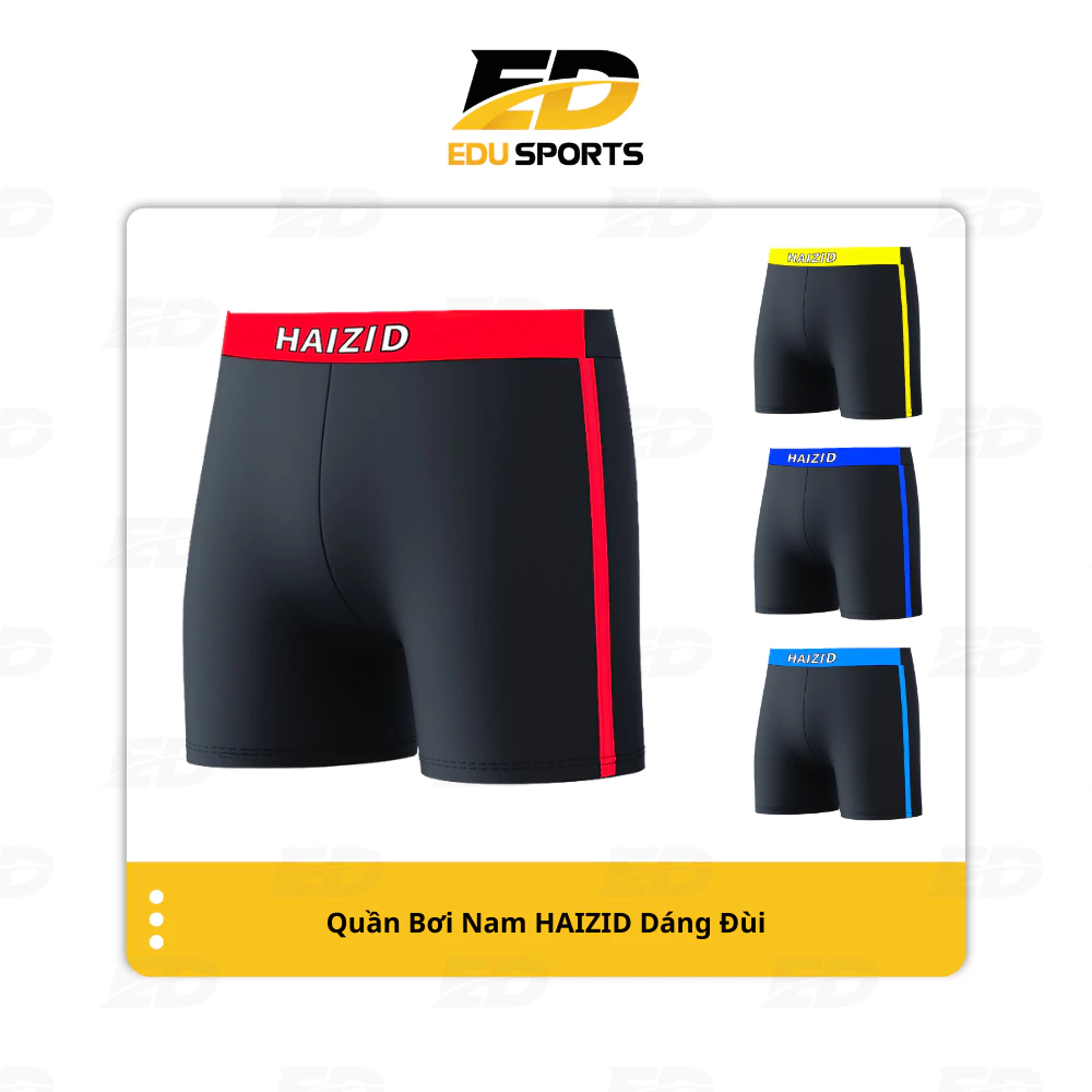 Quần Bơi Nam Dáng Đùi HAIZID Chất Vải Co Giãn Form Ôm Body QMBN02