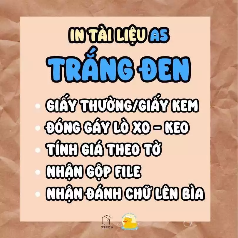 [Ảnh thật từ shop - Vui lòng nhắn shop, không tự lên đơn] In tài liệu TRẮNG ĐEN A5 giá rẻ - Cho các bạn hs/sv - Giấy dày