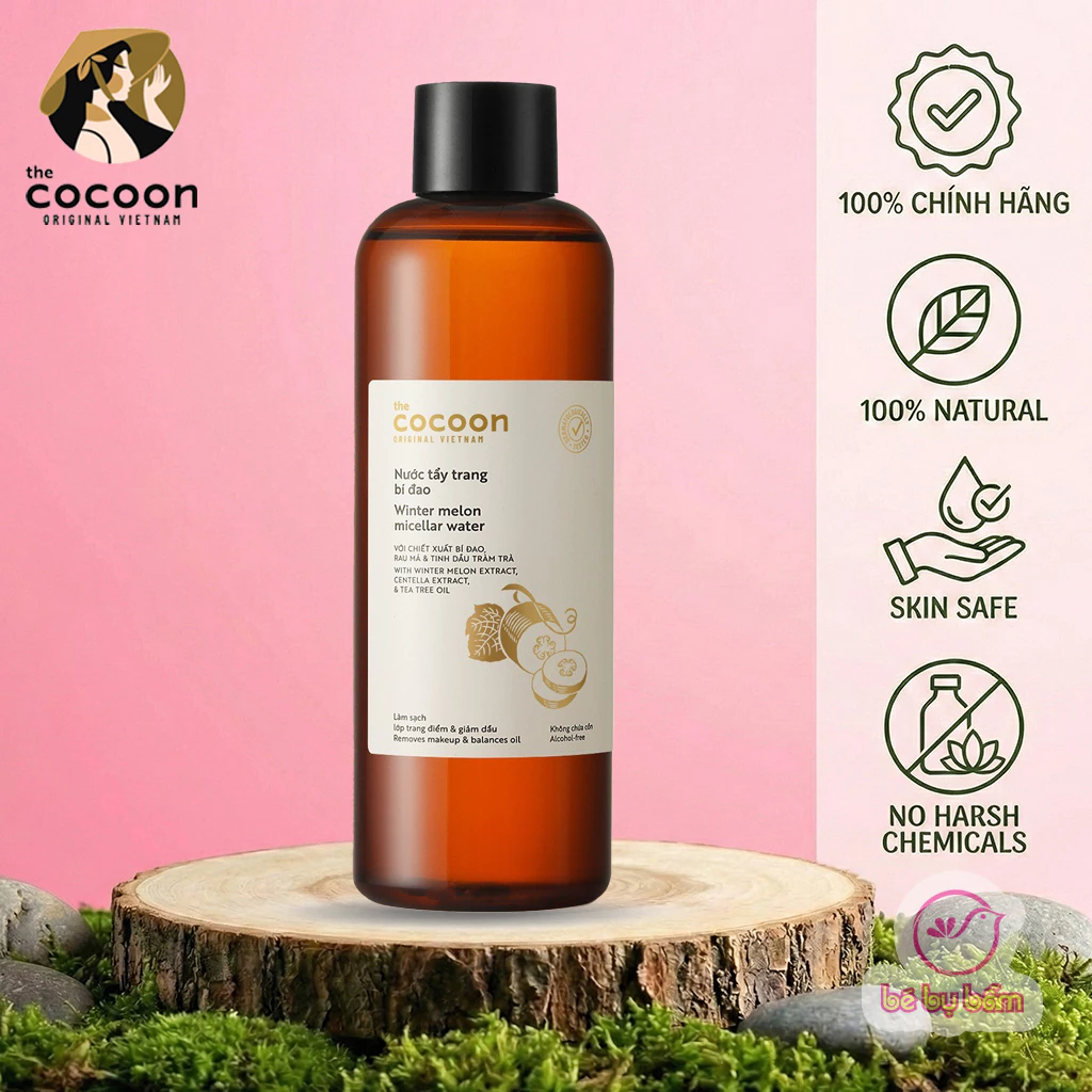 🌿 Nước Tẩy Trang Bí Đao Cocoon Thuần Chay – Giảm Dầu, Làm Dịu Da Mụn – Chính Hãng