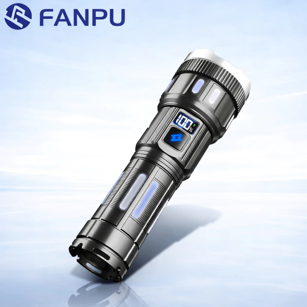 Đèn Pin Cầm Tay Đa Năng , Đèn LED Pin Trâu, Chiếu Xa Siêu Sáng, Dành Cho Đi Rừng, Leo Núi