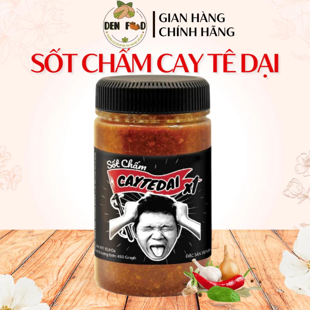 Sốt Chấm Cay Tê Dại Lâm Vlog hủ 450g - Ăn Vặt Denfood