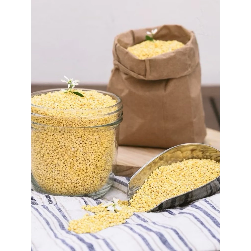 [GIÁ SỈ 1KG] Hạt Kê Nếp Vàng Loại 1 Bao Dẻo đã tách vỏ