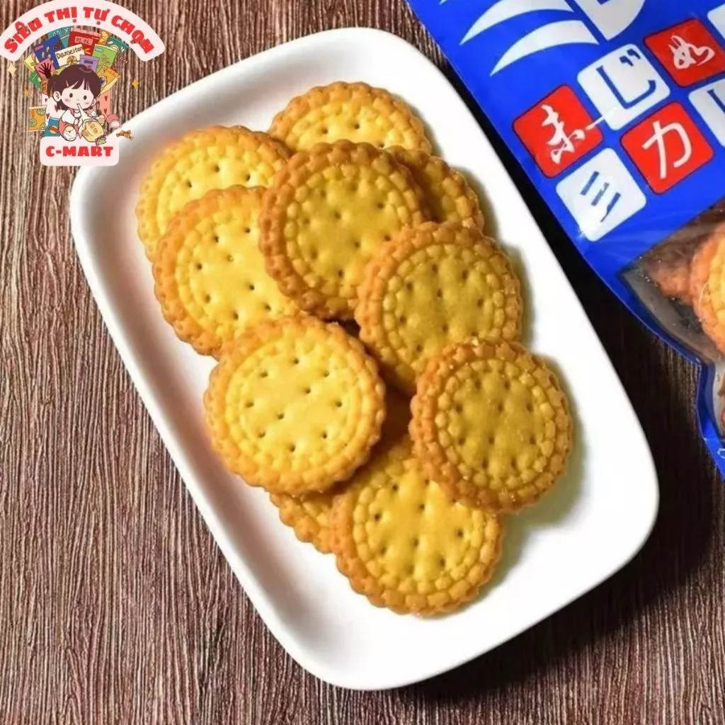 [C-MART] Bánh Quy Tròn Kiểu Nhật Gói 150g Ba Vị Giòn Rụm