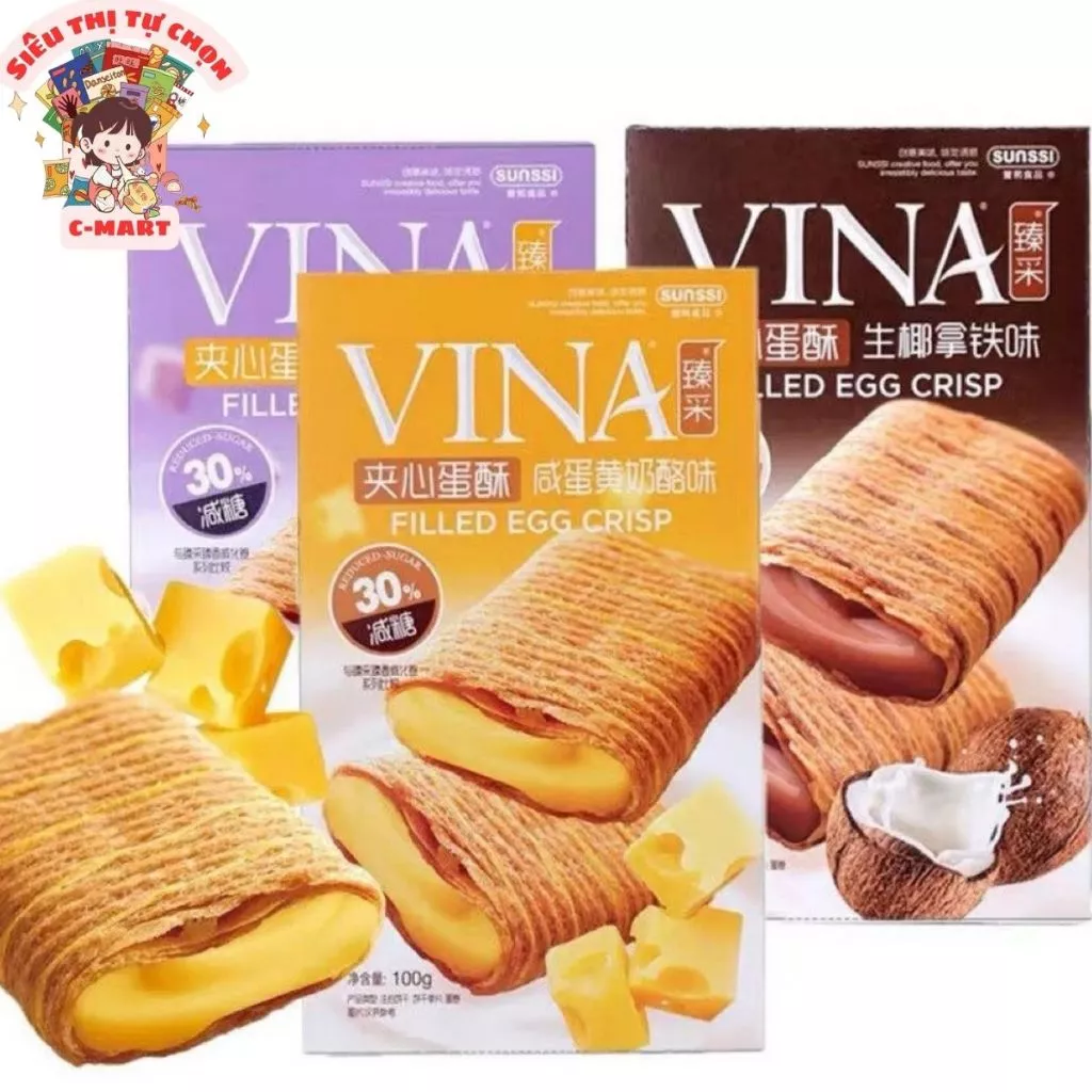 [C-MART] Bánh trứng cuộn giòn Franzzi hộp 100g có 3 vị siêu ngon