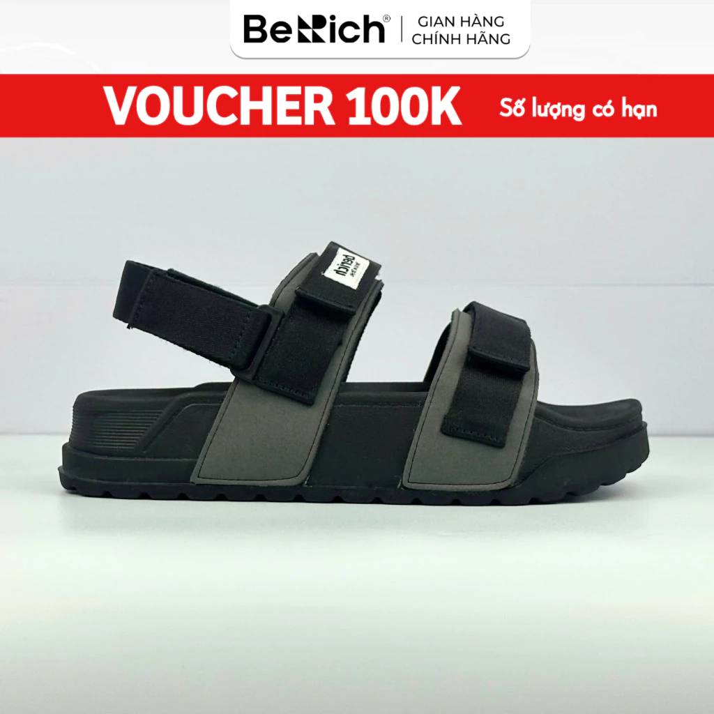 [LÙI SIZE] Giày Sandal Nam Nữ BERICH 2 Quai Ngang Siêu Nhẹ - Bền - Êm - Dễ Thương BE978