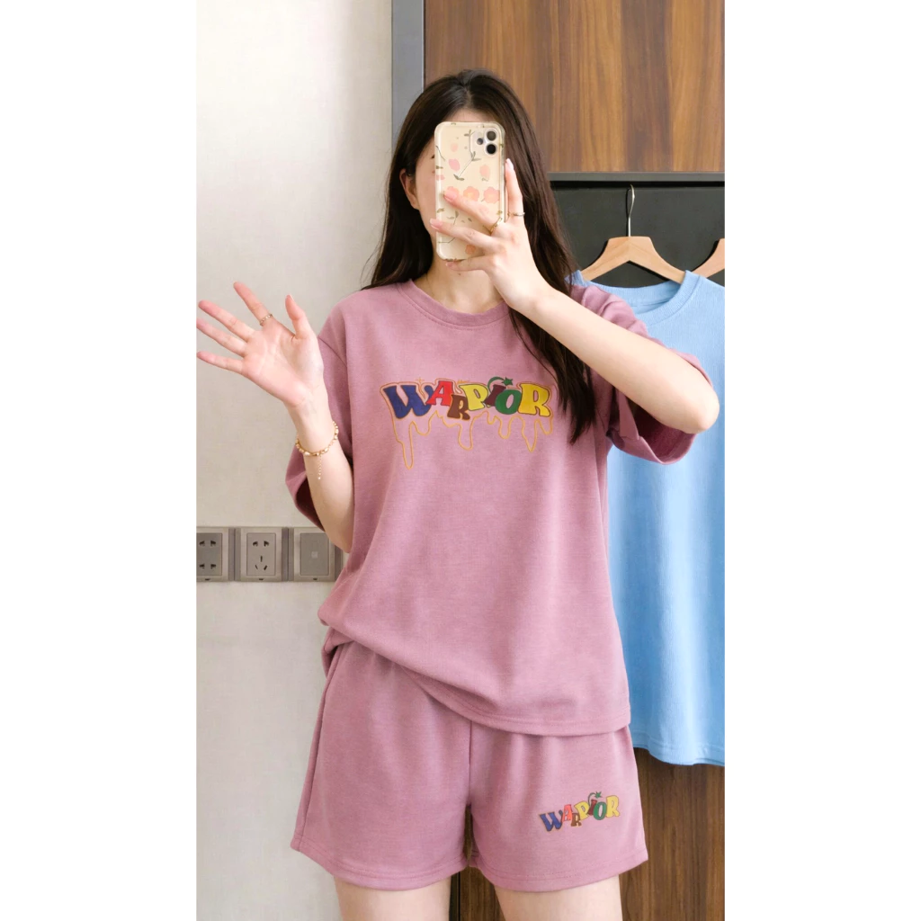 Set Bộ Nữ WARRIOR trẻ trung năng động - Maylinhshop - Chất liệu cotton thoáng mát