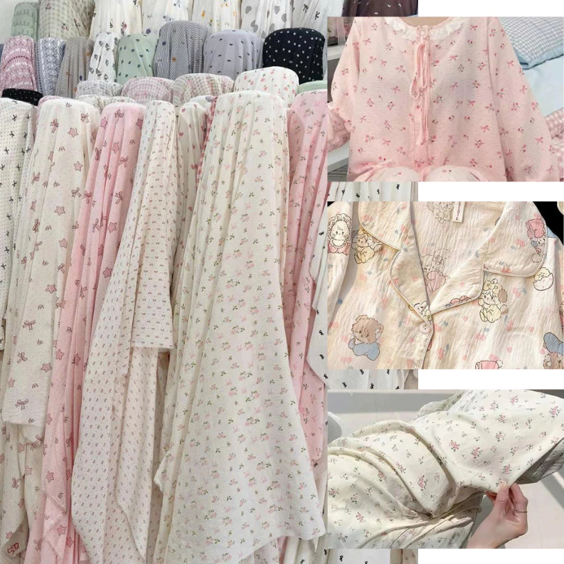 ⚡NHIỀU MẪU⚡Vải đũi họa tiết nhiều màu dùng may váy, quần áo, trang trí phông nền background chụp ảnh