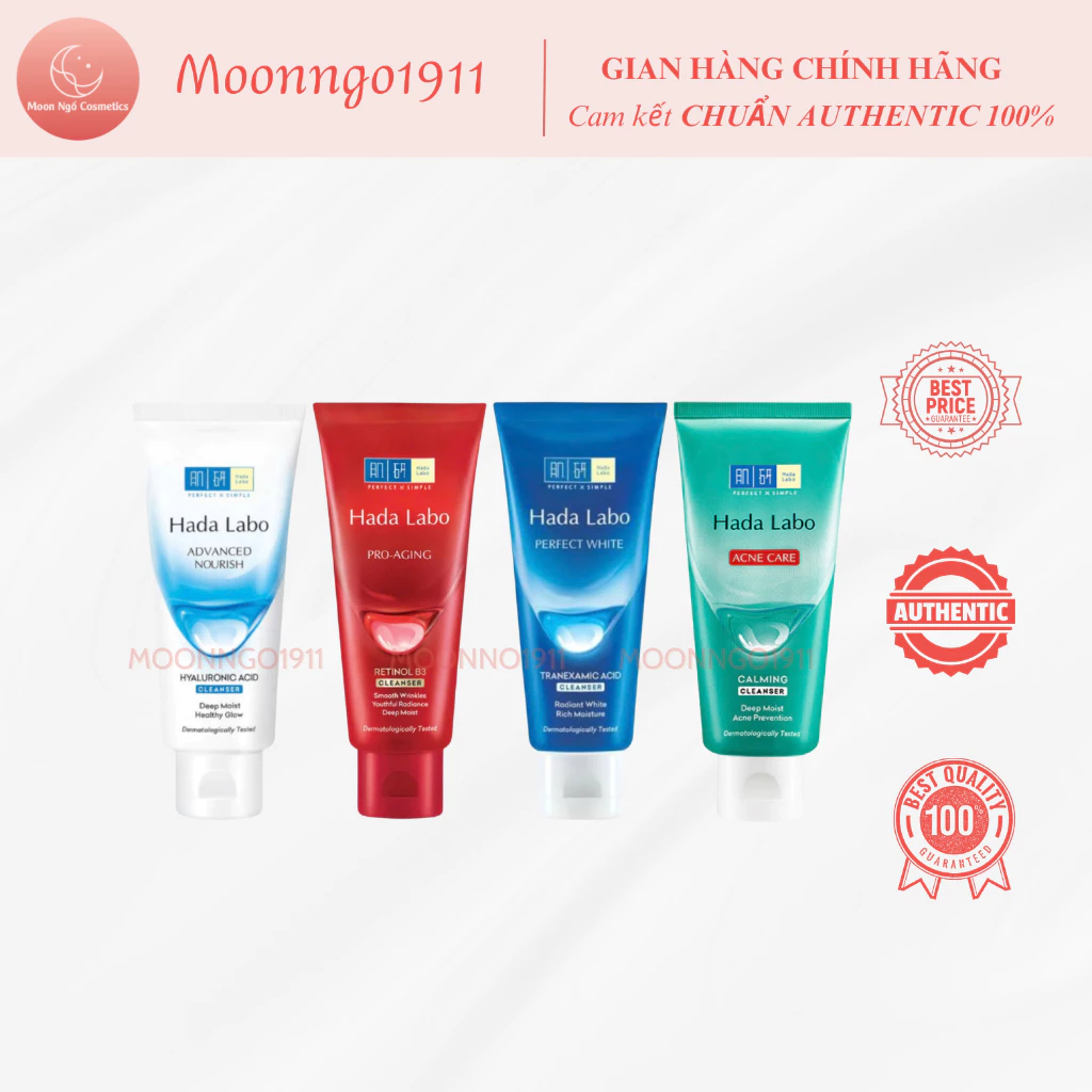 Sữa Rửa Mặt Hada Labo Premium Cleanser 80g