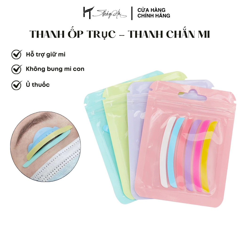 Thanh ốp trục thanh chắn mi silicon uốn mi dùng để giữ mi, không bung mi con và ủ thuốc Thúy Hà