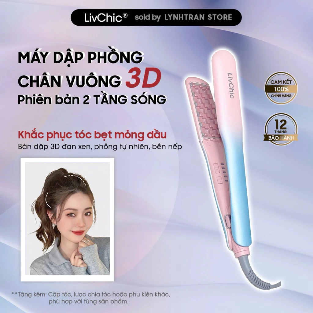 Máy Dập Phồng Chân Vuông Phiên Bản 2 Tầng Sóng Livchic®️ Chính hãng giá tốt